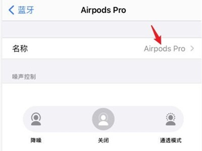 airpods pro怎么改名字