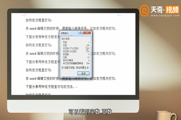 Word如何查看字数