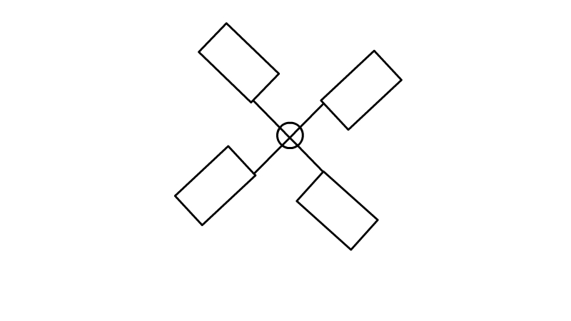 点缀装饰小图案 风车简笔画