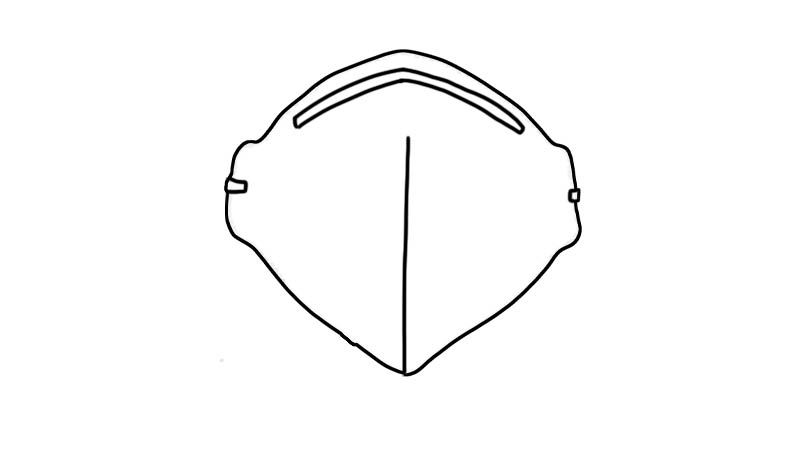 n95口罩简笔画怎么画  n95口罩简笔画画法