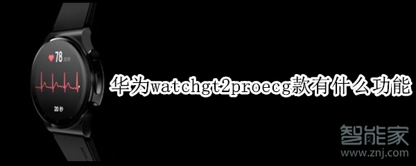 华为watchgt2proecg款有什么功能