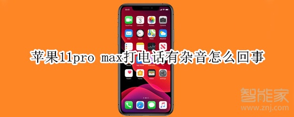 苹果11pro max打电话有杂音怎么回事