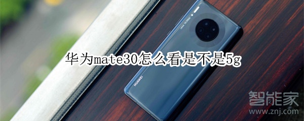 华为mate30怎么看是不是5g