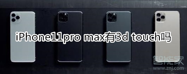 iPhone11pro max有3d touch吗