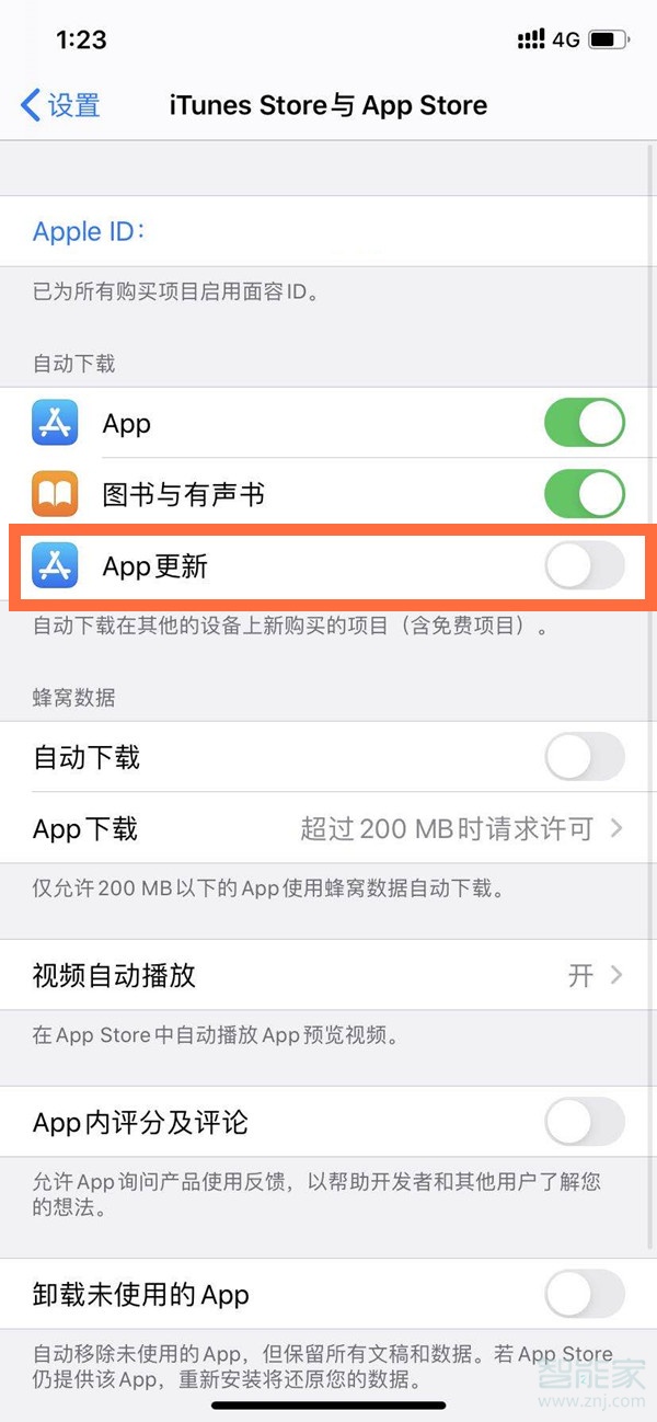 苹果怎么设置自动更新App