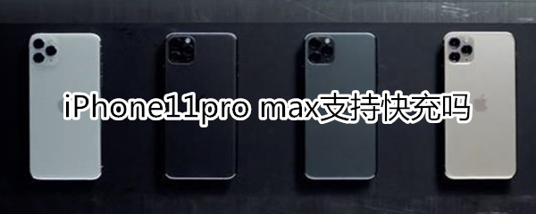 iPhone11pro max支持快充吗