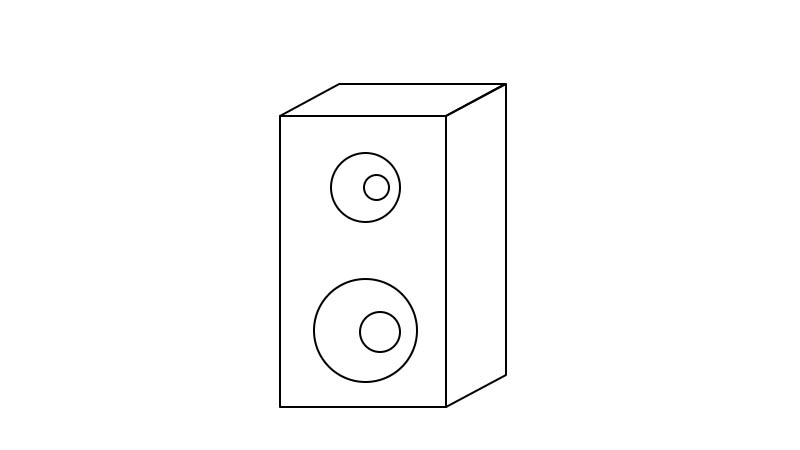 音响简笔画 音响简笔画步骤