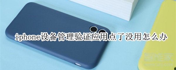 iphone设备管理验证应用点了没用怎么办