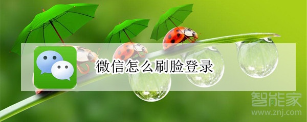 微信怎么刷脸登录