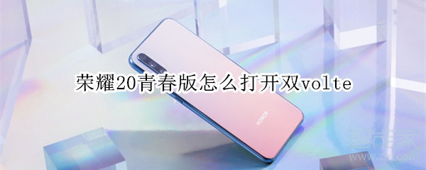 荣耀20青春版怎么打开双volte