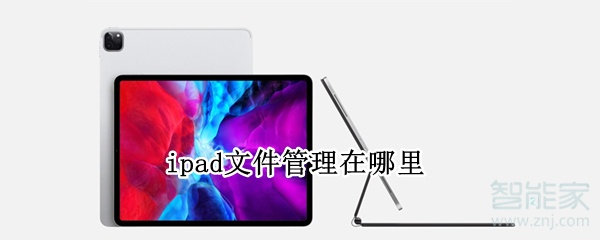 ipad文件管理在哪里