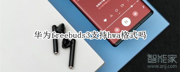 华为freebuds3支持hwa格式吗