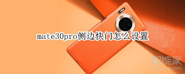 mate30pro侧边快门怎么设置