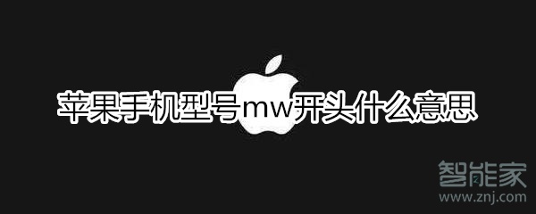 苹果手机型号mw开头什么意思