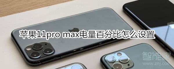 苹果11pro max电量百分比怎么设置