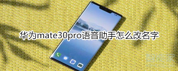 华为mate30pro语音助手怎么改名字