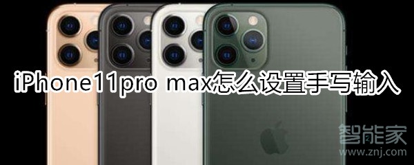 iPhone11pro max怎么设置手写输入