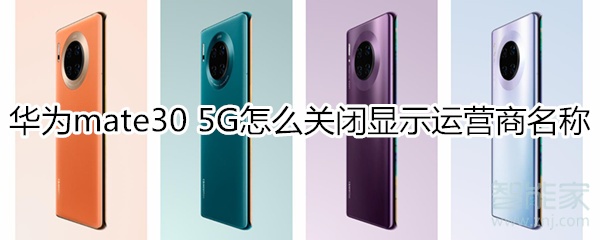 华为mate30 5G版怎么关闭运营商名称显示