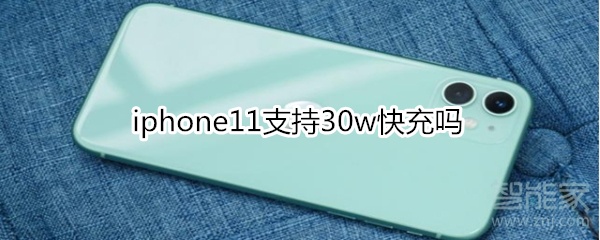 iphone11支持30w快充吗