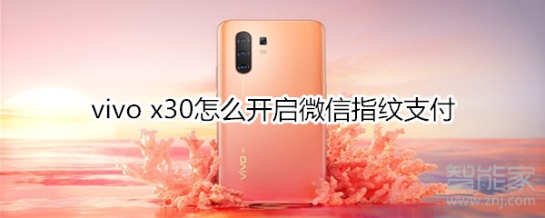 vivo x30怎么开启微信指纹支付