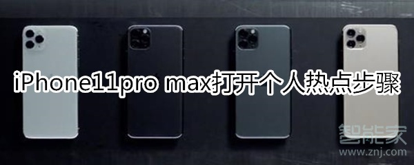 iPhone11pro max怎么打开个人热点