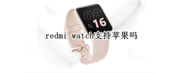 redmi watch支持苹果吗