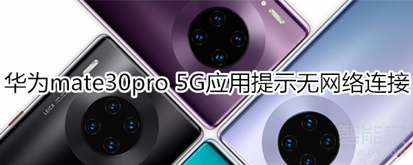 华为mate30pro 5G版应用提示无网络连接