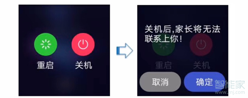 华为儿童手表3哪里关机