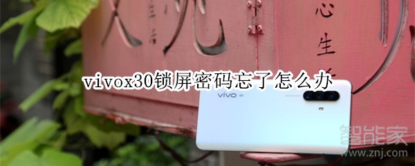 vivox30锁屏密码忘了怎么办