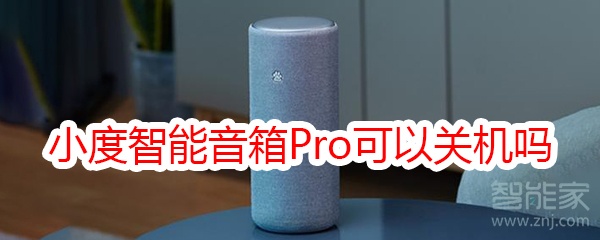 小度智能音箱Pro可以关机吗