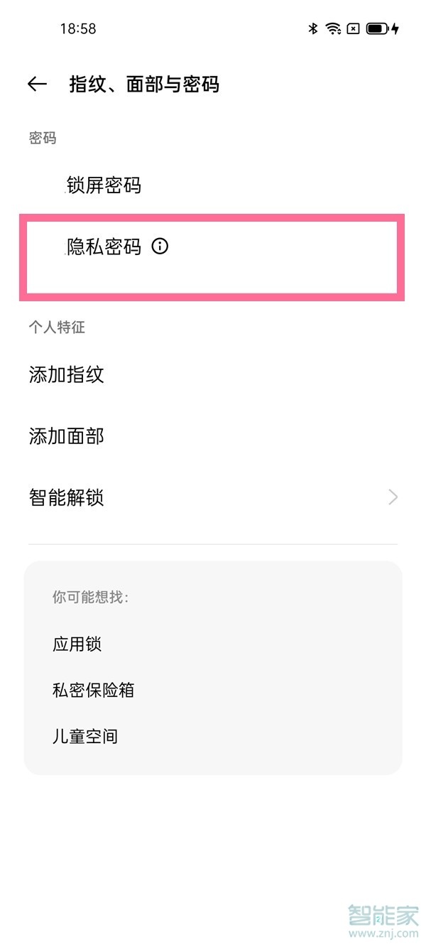 一加9r怎么关闭隐私密码