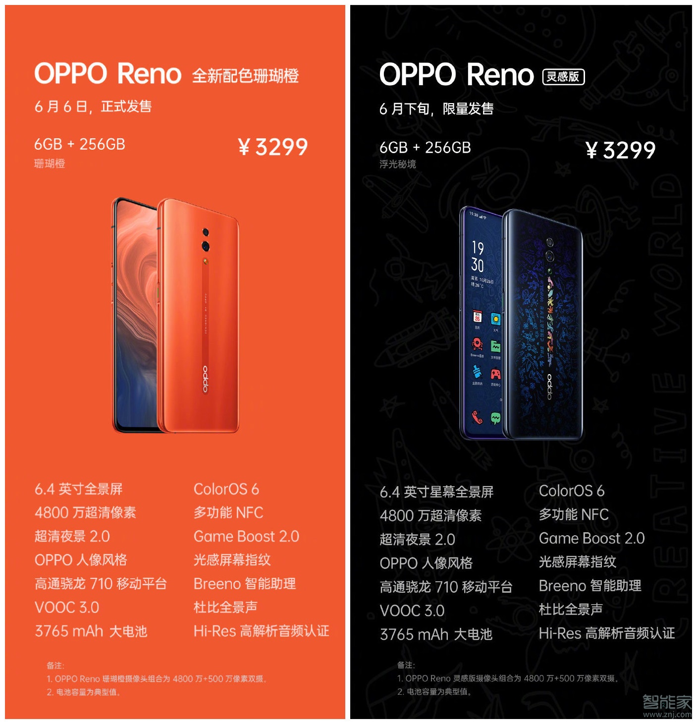 oppo reno有几个版本