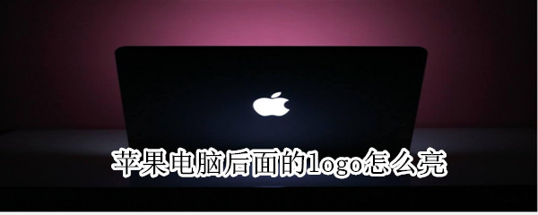苹果电脑后面的logo怎么亮