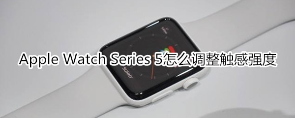 Apple Watch Series 5怎么调整触感强度