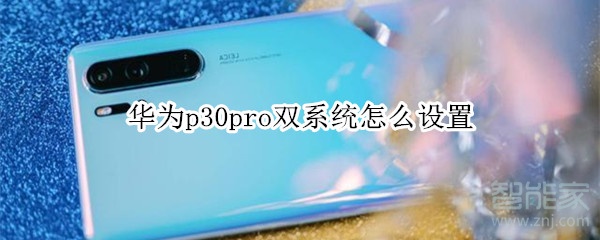 华为p30pro双系统怎么设置