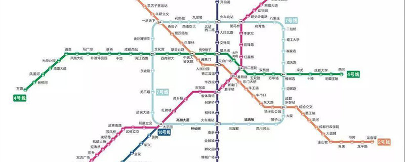 成都地铁线路图 成都市地铁四号线有哪些站点