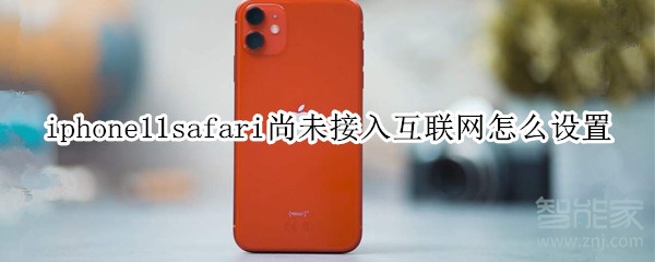 iphone11safari尚未接入互联网怎么设置