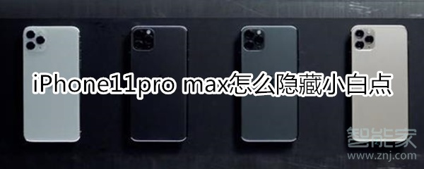 iPhone11pro max怎么隐藏小白点