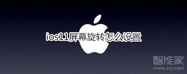 ios11屏幕旋转怎么设置