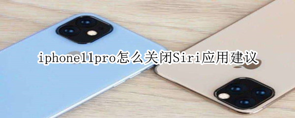 iphone11pro怎么关闭Siri应用建议