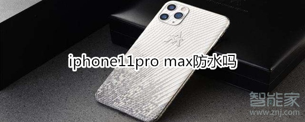 iphone11pro max防水吗