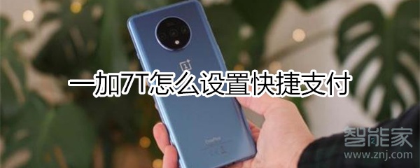 一加7T怎么设置快捷支付