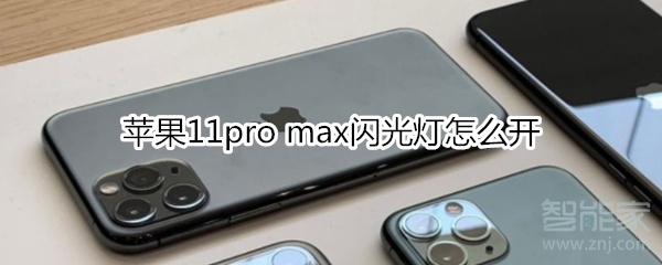 苹果11pro max闪光灯怎么开