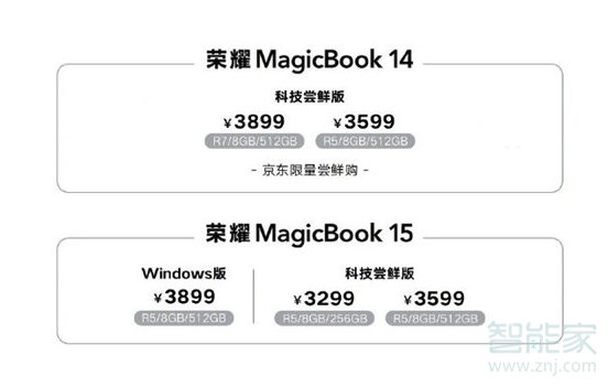 荣耀MagicBook 15价格是多少