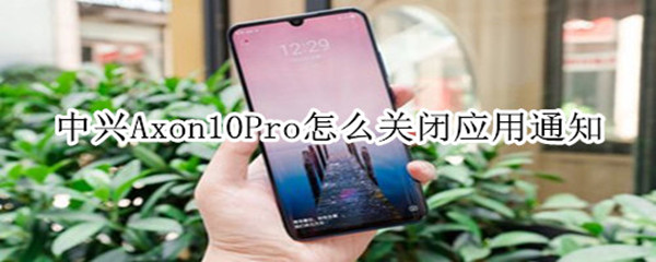 中兴Axon10Pro怎么关闭应用通知