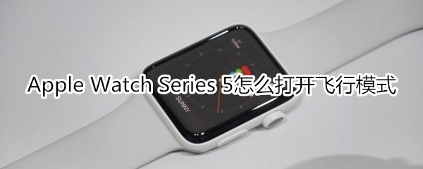 Apple Watch Series 5怎么打开飞行模式
