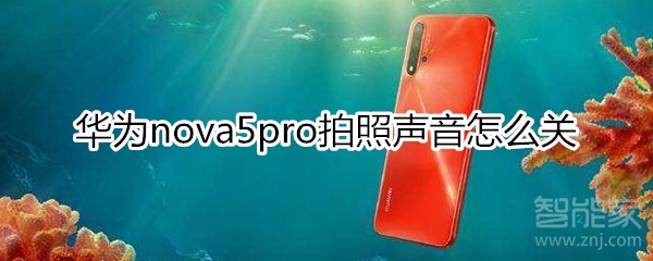 华为nova5pro怎么关闭拍照声音