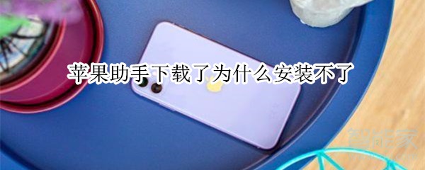 苹果助手下载了为什么安装不了