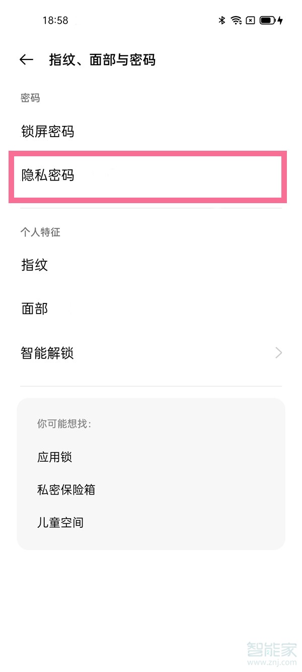 一加9pro隐私密码如何解除