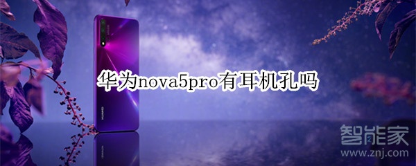 华为nova5pro有没有耳机孔